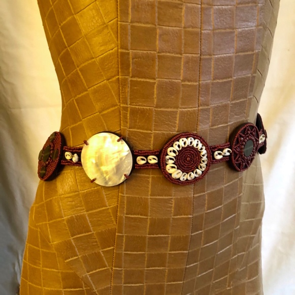 Belt Made of Beads, Shells, suede & Abalone main image 14